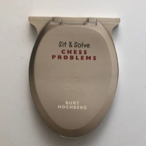 Sit & Solve Chess Problems book (Never Used)